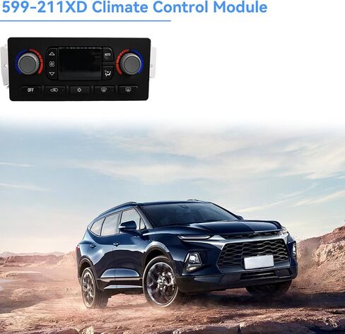 599-211XD Climate Control Module Compatible with 2003-2006 Chevrolet Silverado Avalanche Suburban Tahoe, G-MC Yukon Envoy Sierra, Cadillac Escalade A/C Heater Climate Control Panel Replace 10367041 in Kuwait