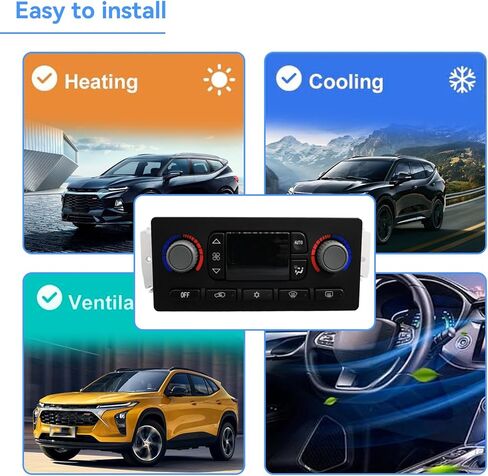 599-211XD Climate Control Module Compatible with 2003-2006 Chevrolet Silverado Avalanche Suburban Tahoe, G-MC Yukon Envoy Sierra, Cadillac Escalade A/C Heater Climate Control Panel Replace 10367041 in Kuwait