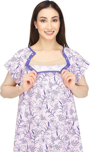 NY Threads Women's Hospital Gown Soft and Stylish Patient Gown in Kuwait