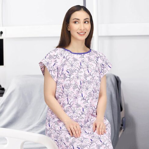 NY Threads Women's Hospital Gown Soft and Stylish Patient Gown in Kuwait