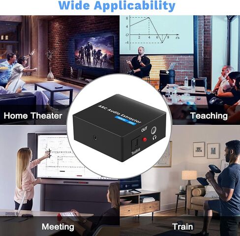 محول HDMI ARC، مستخرج صوت ARC مع TOSLINK SPDIF/محوري وتناظري رقمي 3.5 مم L/R ستيريو HDMI ARC إلى RCA محول صوت متوافق مع مكبر صوت HDTV in Kuwait