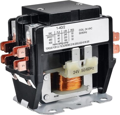 BOJACK 2 Poles FLA 40 Amp Coil 24 VAC Air Conditioner Condenser Compressor Contactor AC Definite Purpose Contactor in Kuwait