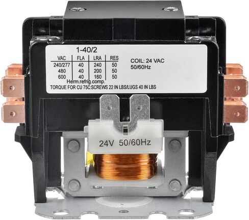 BOJACK 2 Poles FLA 40 Amp Coil 24 VAC Air Conditioner Condenser Compressor Contactor AC Definite Purpose Contactor in Kuwait