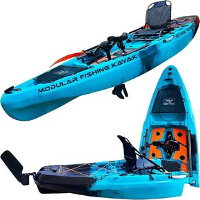 10.8ft Rapido Modular Propeller Drive Fishing Kayak | Super Lightweight, 400lbs Capacity | Easy to Store - Easy to Carry | Beats Inflatables | No roof Racks - no Wall Racks in Kuwait