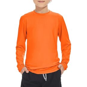 قميص للأولاد بأكمام طويلة من Rash Guard بعامل حماية من أشعة الشمس 50+ قميص سباحة Rashguard للحماية من الشمس