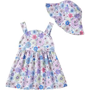 Newborn Infant Baby Girl Dress Toddler Girl Clothes Halter Backless Sleeveless Flower Sundress Summer Dresses for Girl