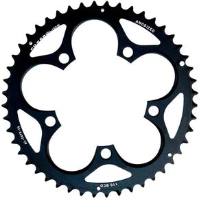 Sram Road Chainring Road 50T 5 Bolt 110 mm BCD ألومنيوم (50-34) 4 مم أسود، 11.6215.197.060