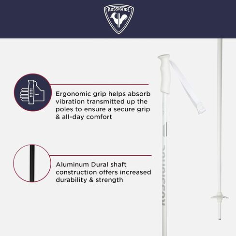 Rossignol Electra Alpine Ski Poles - Downhill Ski Poles for Women - Black in Kuwait