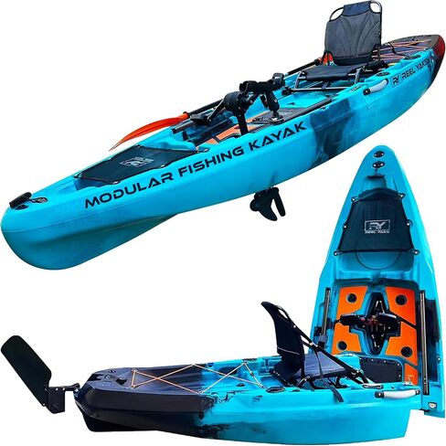 10.8ft Rapido Modular Propeller Drive Fishing Kayak | Super Lightweight, 400lbs Capacity | Easy to Store - Easy to Carry | Beats Inflatables | No roof Racks - no Wall Racks in Kuwait