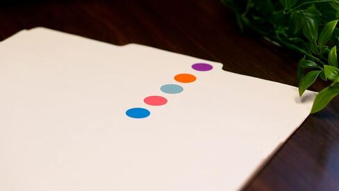 ملصق ملصقات مكون من 7060 نقطة ترميز ألوان عدد 1000، نقاط لاصقة ملونة، ملصق سعر فارغ، مستلزمات المكتب والفصول الدراسية، أزرق محيطي in Kuwait