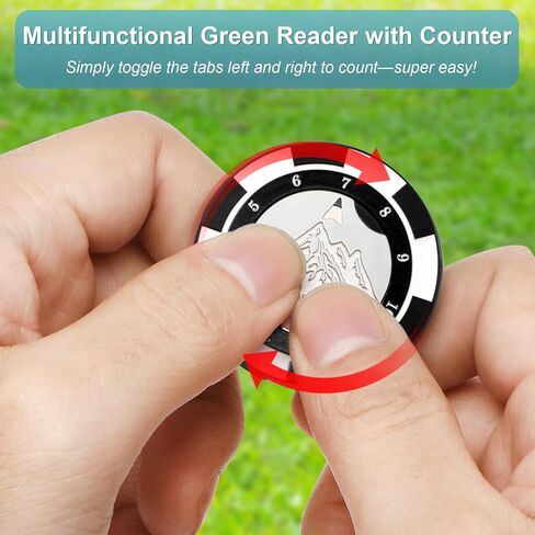 SlopeVision Pro Golf Green Reader with Hat Clip, Horizontal Bubble Level & Golf Ball Marker – High Precision Green Reading Aid, Ideal Golf Gift for Men & Women in Kuwait