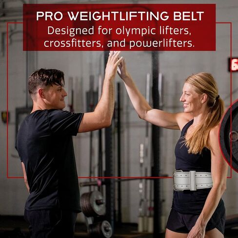 Dark Iron Fitness Weight Lifting Belt - Men & Women - All Leather Gym Belts for Weightlifting, Powerlifting, Strength Training, Squat, Deadlift Workout - Up to 600 Lbs in Kuwait