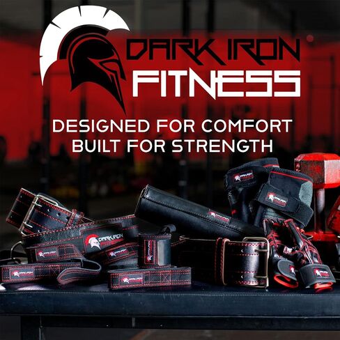 Dark Iron Fitness Weight Lifting Belt - Men & Women - All Leather Gym Belts for Weightlifting, Powerlifting, Strength Training, Squat, Deadlift Workout - Up to 600 Lbs in Kuwait