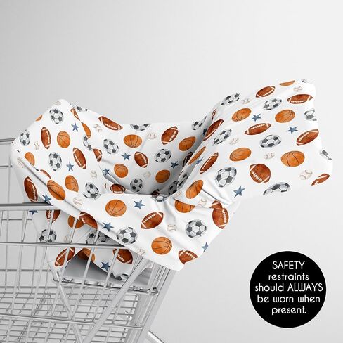 Sweet Jojo Designs Red and Blue Construction Truck Boy Infant Baby Car Seat Cover Nursing Breastfeeding Shopping Cart Stroller Canopy - Grey Yellow Orange Brown Black and White Transportation in Kuwait