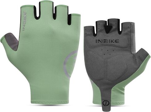 قفازات INBIKE لركوب الدراجات للرجال، قفازات دراجة مسامية للرجال لركوب الدراجات، قفازات خفيفة الوزن نصف إصبع لركوب الدراجات على الطريق مع وسادة مضادة للانزلاق ممتصة للصدمات، قفازات ركوب الدراجات MTB بدون أصابع in Saudi Arabia