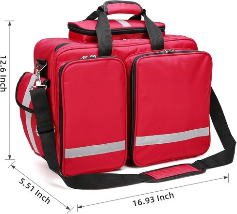 Medical Bag Empty First Aid Bag First Responder Bag for Trauma,Emergency Bag Medical Bag Organizer，Trauma Bag, Medical Bag for Nurses,Home Health Care, EMT(Bag Only) in Kuwait
