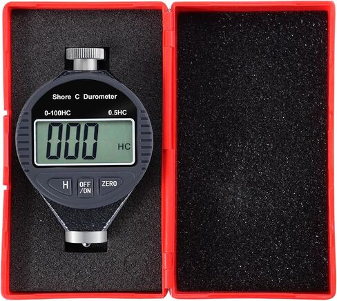 Hardness Tester, Durometer Shore Type D 0-100HD, Digital Durometer 0.1HD Resolution, with Large LCD Display for Rubber, Plastic, Tire, Flooring in Kuwait