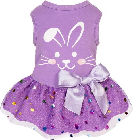 Fitwarm Just a Girl Who Loves Christmas Dog Tulle Dress, Funny Christmas Clothes for Small Dogs Girl, Holiday Pet Outfit, Red, White, Green, Yellow, Medium in Kuwait