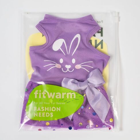 Fitwarm Just a Girl Who Loves Christmas Dog Tulle Dress, Funny Christmas Clothes for Small Dogs Girl, Holiday Pet Outfit, Red, White, Green, Yellow, Medium in Kuwait