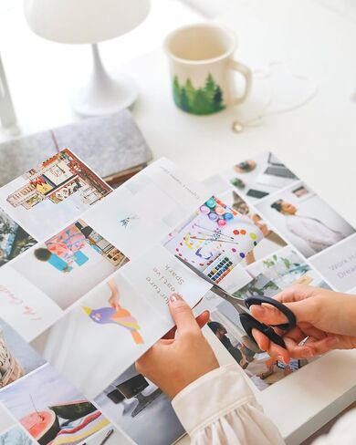 كتاب لوحة الرؤية - أكثر من 850 صورة واقتباسات من لوحة الرؤية المصنفة لتصور أحلامك وأهداف حياتك، ومستلزمات لوحة الرؤية للقصاصات الفنية والكتاب المجمع in Saudi Arabia