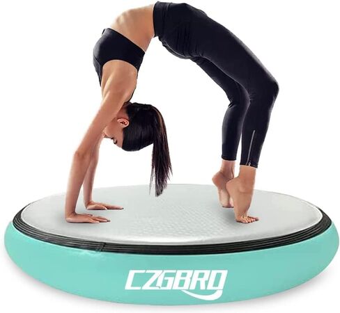 Air Spot 8inch Thick Air Mat Air Block, Inflatable Tumbling Track Mat Gymnastic Equipment Backhandspring Spot with Electric Air Pump for Home Use Yoga Gym in Kuwait