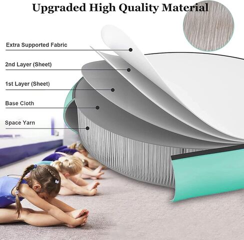 Air Spot 8inch Thick Air Mat Air Block, Inflatable Tumbling Track Mat Gymnastic Equipment Backhandspring Spot with Electric Air Pump for Home Use Yoga Gym in Kuwait