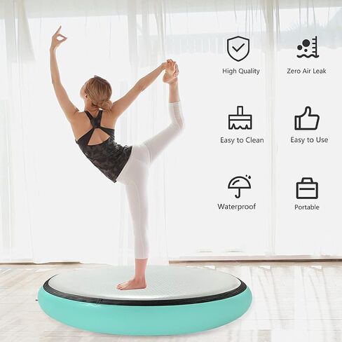 Air Spot 8inch Thick Air Mat Air Block, Inflatable Tumbling Track Mat Gymnastic Equipment Backhandspring Spot with Electric Air Pump for Home Use Yoga Gym in Kuwait