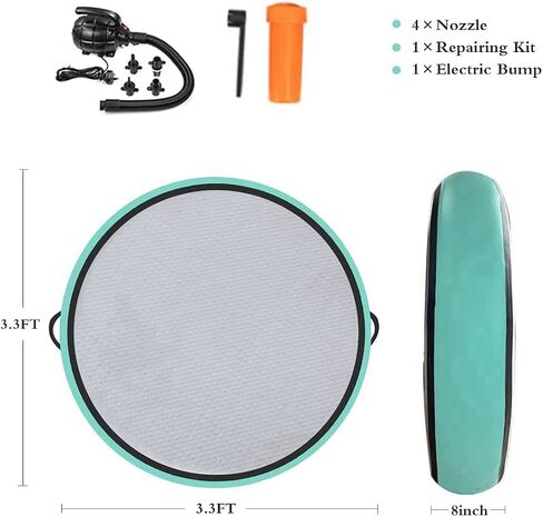 Air Spot 8inch Thick Air Mat Air Block, Inflatable Tumbling Track Mat Gymnastic Equipment Backhandspring Spot with Electric Air Pump for Home Use Yoga Gym in Kuwait