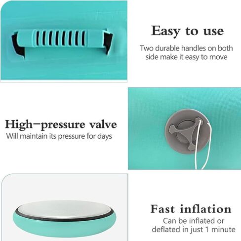 Air Spot 8inch Thick Air Mat Air Block, Inflatable Tumbling Track Mat Gymnastic Equipment Backhandspring Spot with Electric Air Pump for Home Use Yoga Gym in Kuwait