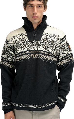 Dale of Norway Vail Weatherproof Men's Sweater - 100% Lightweight Wool Ski Sweater - Windproof Wool Sweater for Men in Kuwait