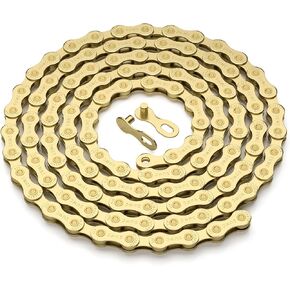 6/7/8/9/10/11/12speed Bike Chain -Bicycle Chain Compatible with Shimano, SRAM, Campagnolo and All Major Systems for Road Mountain Gravel Bike,Missing Link Included(Silver, 11 Speed) in Saudi Arabia