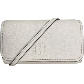 حقيبة Tory Burch النسائية 146467 Thea Pebbled Leather مع أجزاء معدنية ذهبية اللون مع محفظة مسطحة