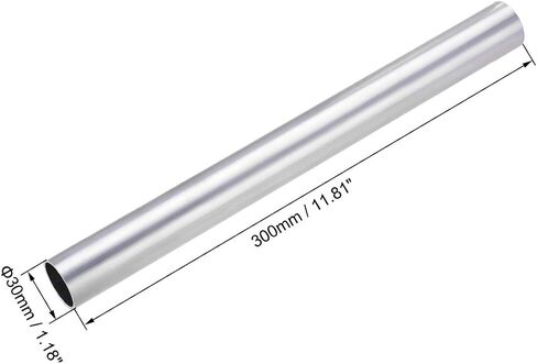 أنبوب دائري من الألومنيوم uxcell 6063، طول 300 مم 16 مم OD 13 مم داخلي أنابيب ألومنيوم مستقيمة غير ملحومة in Kuwait