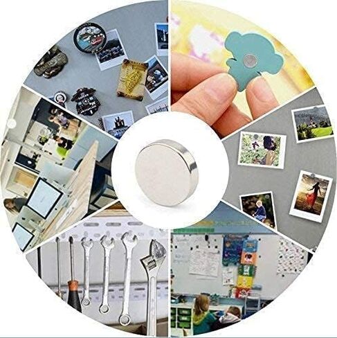 FINDMAG 50 قطعة مغناطيس ثلاجة، مغناطيس صغير، 8 × 3 مم مغناطيس نيوديميوم، مغناطيس ثلاجة، مغناطيس للثلاجة، مغناطيس للسبورة البيضاء، دبابيس دفع مغناطيس، دبابيس مغناطيسية للوحة المسح الجاف in Kuwait