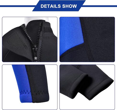 Kids Full Wetsuit Toddler Boys Girls and Youth 2.5mm 3mm Neoprene Child Wet Suit Back Zipper Thermal Swimsuits for Diving Surfing Swimming Water Sprot in Kuwait