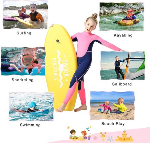 Kids Full Wetsuit Toddler Boys Girls and Youth 2.5mm 3mm Neoprene Child Wet Suit Back Zipper Thermal Swimsuits for Diving Surfing Swimming Water Sprot in Kuwait