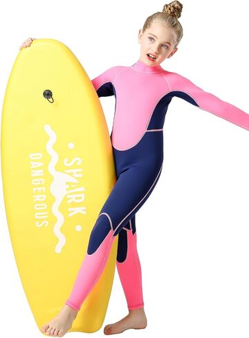Kids Full Wetsuit Toddler Boys Girls and Youth 2.5mm 3mm Neoprene Child Wet Suit Back Zipper Thermal Swimsuits for Diving Surfing Swimming Water Sprot in Kuwait