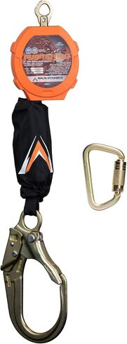 مالطا ديناميات بيغمي هوغ 11 بوصة شبكة ذاتية السحب، كابل يويو مع خطاف حديد التسليح، حبل أمان قابل للسحب للحماية من السقوط - متوافق مع OSHA/ANSI in Kuwait