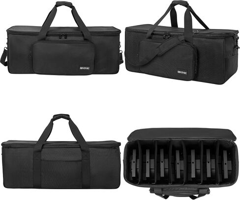 DJ Par Light Bag Padded Par Lights Carry Bag 8 With Inner Dividers 29.5 x 10.2 x 11.8 inch in Kuwait