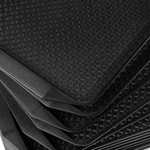 Plastic Fast Food Tray,16.7 by 11.8-Inch,Set of 12 (Wine Red) in Kuwait