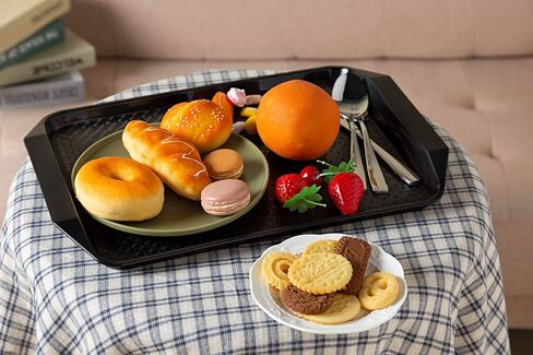 Plastic Fast Food Tray,16.7 by 11.8-Inch,Set of 12 (Wine Red) in Kuwait