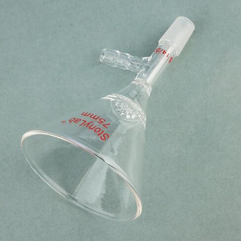 stonylab Borosilicate Glass Triangular Filtration Funnel, Vacuum Filtration, Efficient Filtering, 14/20 Joint, 60mm Diameter, Ideal for Laboratory Filtration Processes in Kuwait