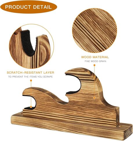 Sword Wall Mount,1-Pair Upscale Hook Sword Stand,Sword Hook,Solid Wood Two-Layer Wall Mounted Samurai Sword Hanger Display Holder,for Katana Wakizashi Tanto Sword Weapon Rack (Black) in Kuwait