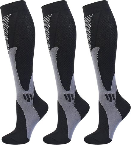 HYRIXDIRECT Compression Socks for Men Women 20-30 mmHg Compression Socks for Sports Support Socks in Kuwait