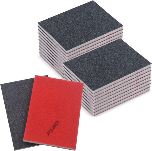 20 Pcs 600 Grit Sanding Sponge, Wet Dry Sanding Block Sandpaper Sponge, Soft Foam Sand Block Washable & Reusable Sanding Pads for Metal Wood Drywall Polishing in Kuwait