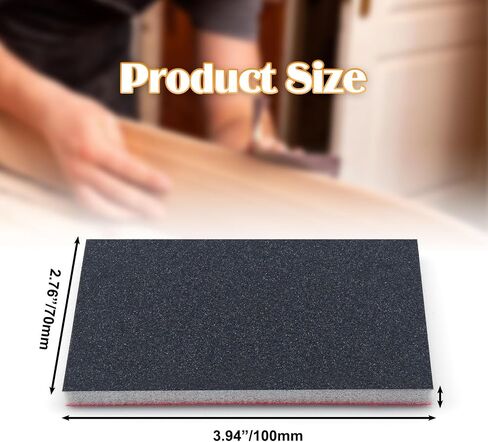 20 Pcs 600 Grit Sanding Sponge, Wet Dry Sanding Block Sandpaper Sponge, Soft Foam Sand Block Washable & Reusable Sanding Pads for Metal Wood Drywall Polishing in Kuwait