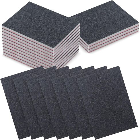20 Pcs 600 Grit Sanding Sponge, Wet Dry Sanding Block Sandpaper Sponge, Soft Foam Sand Block Washable & Reusable Sanding Pads for Metal Wood Drywall Polishing in Kuwait