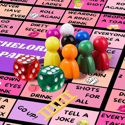 Drinking Games, Girls Night Rubber Mat Drinking Board Games for Adult, Funny Party Interactive Drinking Games for Girls Night, Bachelorette Party, Age 21+, 2-8 Players in Kuwait