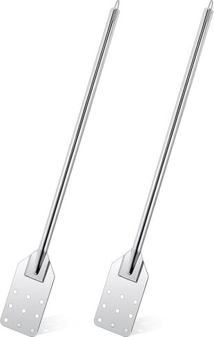 2 Pcs 36 Inch Stainless Steel Mixing Paddle Extra Long Handled Stainless Steel Stirring Paddle Stainless Steel Mash Paddle for Large Batch Cooking Crawfish Boil in Big Stock Pots Brewing Beer in Saudi Arabia