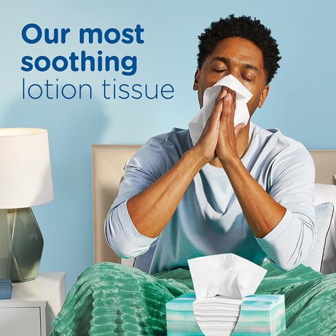 Puffs Plus Lotion Facial Tissues, 4 Family Boxes, 124 tissues per box in Saudi Arabia